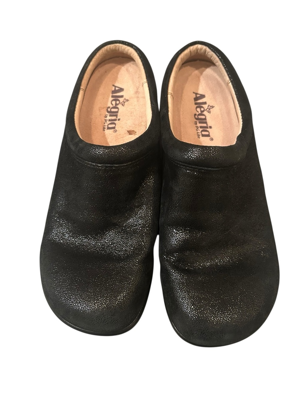 Alegria Black Slip-On Comfort Shoe size 8